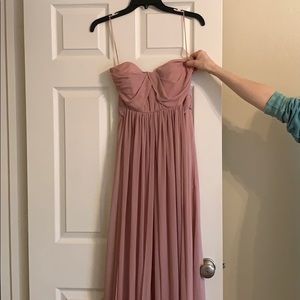 Dusty rose bridesmaid dress